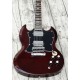 Thunderstruck AC DC Angus Young SG Wine Red Electric Guitar Mahogany Body, bolt inlays, Chrome Hardware