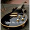 Custom 1958 Black P90 Pickups Black Beauty Electric Guitar Ebony Fingerboard, Yellow 5 Ply Binding, Black Pickguard, White Pearl Block Inlay, Gold Hardware