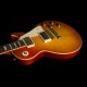 Mark Knopfler 1958 Tobacco Sunburst Flame Maple Top Electric Guitar Gold Metal G Back Cover, Tuilp Tuners, Yellow Body Binding, Chrome Hardware