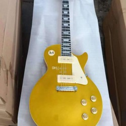 1959 Gold Top Goldtop Electric Guitar Wrap Arround Tailpiece, White P90 Pickup, Chibson China OEM Music Instrument, Tuilp Tuner, Chrome Hardware