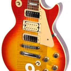 Pete Townshend #9 Deluxe Cherry SunBurst Flame Maple Top Electric Guitar 3 Mini humbuckers Pickups, Grover Tuners, Chrome Hardware