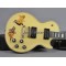 Custom Steve Jones Sex Pistol Cream Electric Guitar Pin-up Girl stickers Gold Hardware Gotoh Tuners