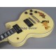 Custom Steve Jones Sex Pistol Cream Electric Guitar Pin-up Girl stickers Gold Hardware Gotoh Tuners