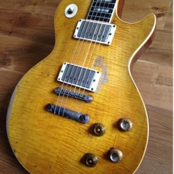 Custom Gary Moor Peter Green Honey Sunburst Flame Maple Top Electric Guitar One Piece Mahogany Body & Neck No Scarf Joint Gotoh Tuners Chrome Hardware