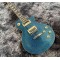 Custom Shop Big Sparkle Blue Gold Top Electric Guitar Zebra Pickups, Tuilp Tuners, Chrome Hardware