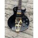 Custom Shop TPP Jimmy Page Custom Black Beauty Electric Guitar Bigs Tremolo Bridge Gold Hardware Three Pickups Grover Tuners, Real Pearl Inlay