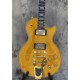 Custom Shop Billy Gib 1957 Total Gold Electric Guitar Bigs Tremolo Bridge, Block Inlay, Golden Hardware