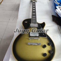 In Stock Custom Gold Silver Burs Yellow VB Electric Guitar Ebony Fingerboard Fret Bindings 5 Ply Yellow Body Binding Grover Tuners Chrome Hardware