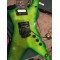 Wash Dimebag Darrell 333 Dimeslime Green Flame Maple Top Electric Guitar Black Binding, Floyd Rose Tremolo Bridge & Whammy Bar