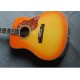 41 Inch Humming Vintage Sunburst Acoustic Electric Guitar, Fishman 101 PU, Split Parallelogram Inlay, Red Turtle Pickguard, Grover Tuners