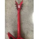 Rare Shaped Guitar Wash Dime 333 Dimebag Darrell Signature Rebel Confederate Flag Red Electric Guitar Floyd Rose Tremolo, Black Hardware