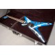 Custom Iconic Wash Dimebag Darrell Dime From Hell Blue Electric Guitar Dot Inlay, Floyd Rose Tremolo Locking Nut, Chrome Hardware