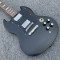 Promotion! 1986 Matte Black BLACKIE SG Electric Guitar Satin Finished, Chrome Hardware, Tuilp Tuners, Brown Neck