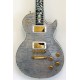 Custom Shop Ultima Gray Pearl Quilted Maple Top Electic Guitar Abalone Body Binding, Tree of Life Vine Inlays, Gold Kroean Imperial Tuners