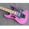 Custom Steve Vai 24 Frets 77 Pink Electric Guitar Scalloped Fingerboard & Pyramid Inlay,Floyd Rose Tremolo, Lions Claw Tremolo Cavity