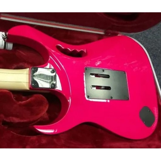 Steve Vai JEM 777 30th Anniversary Limited Collector's Edition 2017 Shocking Pink Electric Guitar Disappearing Pyramid inlays, Jumbo frets