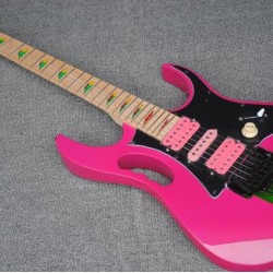 Steve Vai JEM 777 30th Anniversary Limited Collector's Edition 2017 Shocking Pink Electric Guitar Disappearing Pyramid inlays, Jumbo frets