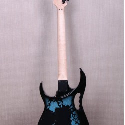 JEM77 BFP Blue Flower Pattern Steve Vai 7V Electric Guitar 5-PC Neck, Tree of Life inlay, Floyd Rose Tremolo, Locking Nut, Black Hardware