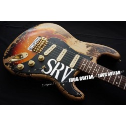 Rare Guitar 10S Custom Shop Masterbuilt Limited Edition Stevie Ray Vaughan Tribute SRV Number One ST Electric Guitar Vintage Brown Finished