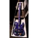 Super RARE Handwork Paint Prince Floral Tele Flower Blue TL Electric Guitar Tremolo Tailpiece, Chrome Hardware, White Dot Inlay