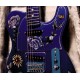 Super RARE Handwork Paint Prince Floral Tele Flower Blue TL Electric Guitar Tremolo Tailpiece, Chrome Hardware, White Dot Inlay