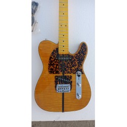 In Stock! Prince HS Anderson & Hohner Madcat Mad Cat Flame Maple Top & Back Yellow Tele Electric Guitar Leopard Pickguard & Binding