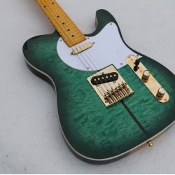 Custom Shop Merle Haggard Signature Tuff Dog TL Tele Caster Electric Guitar, SUPER RARE,Green burst, Gold Hardware