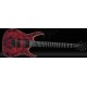 Duvell Elite 7-String Trans Dirty Red Matte Eye Poplar Burl top Electric Guitar 5pc Wenge/Bubinga Neck, Ebony Fingerboard, Black Lock Tuners