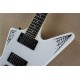 Super Rare Custom LTD replicatedJames Hetfield Metallica MX 250 Papa Het White Explorer Elctric Guitar Active EMG Pickups 9V battery box