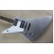 Custom Shop Dethklok Thunderhorse Left Handed Metallic Silver Explorer Electric Guitar Chrome Hardware White Pickguard Pearl Dot Inlay