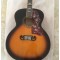 Custom Shop 43 inch Jumbo Tobacco Sunburst J200 Electric Acoustic Guitar Red Wine Turtle Pickguard, Grover Tuners, Copy Fishman Pickup