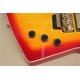 Custom Shop Cherry Sunburst Explorer Electric Guitar Flame Maple Top Floyd Rose Tremolo MOP Split Diamond Fingerboard Inlay Golden Hardware