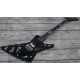 Rare Boris Dommenget Matthias Jabs Scorpions Galaxy Explorer Black Diamond Electric Guitar Floyd Rose Tremolo, Abalone Stars & Planets Inlay