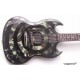 Custom Shop Double Cutaway SG Zakk Wylde Camouflage & Black Bullseye Electric Guitar Copy EMG Pickups, Chrome Hardware, Drop Shipping