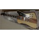 Neck Through Body Fire Bird Firebird Thunderbird Natural Flame Maple Top Electric Guitar Grover Tuners, 2 Mini Humbuckers, Reverse Headstock