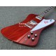 Custom VOS Firebird Thunderbird Transparent Red Electric Guitar Mini Humbucker pickups Chrome hardware Trapezoid MOP Fingerboard Inlay