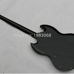 Top Quality Custom 24 frets Ebony Fretboard Guitar Tony Iommi Signature SG Electric Guitar Black Lacquer