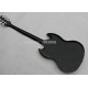 Top Quality Custom 24 frets Ebony Fretboard Guitar Tony Iommi Signature SG Electric Guitar Black Lacquer