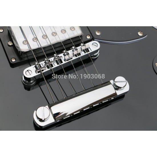 Top Quality Custom 24 frets Ebony Fretboard Guitar Tony Iommi Signature SG Electric Guitar Black Lacquer