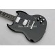 Top Quality Custom 24 frets Ebony Fretboard Guitar Tony Iommi Signature SG Electric Guitar Black Lacquer