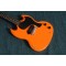 Custom Shop 1968 Heavy Relic Worn SG Double Cutaway Orange Electric Guitar Black P90 Pickup Black Pickguard One Piece Bridge Tailpiece