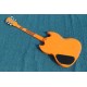 Custom Shop 1968 Heavy Relic Worn SG Double Cutaway Orange Electric Guitar Black P90 Pickup Black Pickguard One Piece Bridge Tailpiece