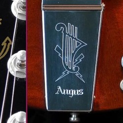 Rare Angus Young Wine Cherry Red SG Electric Guitar Engraved Lyre Vibrola Maestro tremolo & Whammy Bar, ABR-1 bridge, Pearl trapezoid inlay