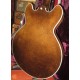 Custom E355 TDSV Walnut Brown 1974 Semi Hollow Body Jazz Electric Guitar Vibrato Tailpiece Bridge Black Pickguard Block White Pearl Inlays