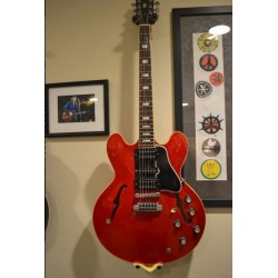 Custom Shop Alvin Lee Guitar Big Red 335 Semi Hollow Body Electric Guitar Block inlay 60s Neck, HSH Pickup, TP-6 Tailpiece, ABR-1 Bridge