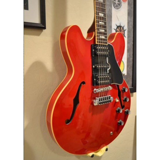 Custom Shop Alvin Lee Guitar Big Red 335 Semi Hollow Body Electric Guitar Block inlay 60s Neck, HSH Pickup, TP-6 Tailpiece, ABR-1 Bridge