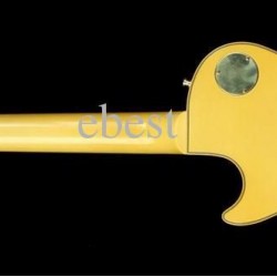 Legendary Axe! Custom RANDY RHOADS Signature Aged White Yellow Metal Legend Electric Guitar Ebony Fingerboard,Engraved Sign On the Pickguard