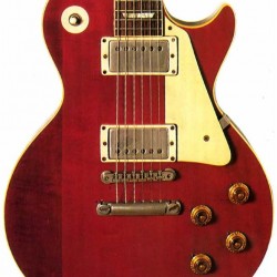 Custom Shop Lucy Signature Red Crimson Vintage Electric Guitar Gold Grover Tuners Block MOP Fingerboard Inlay Gold Hardware White Pickguard