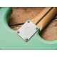 Custom TomDelonge Strat Surf Green Electric Guitar Special Inlay, Big Headstock, White Pearl Pickguard, Engraved Neck Plate, Vintage Tuners, Tremolo Bridge