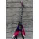 Custom Shop Vinnie Vincent Flying V Double V Purple Pink Electric Guitar Floyd Rose Tremolo Bridge